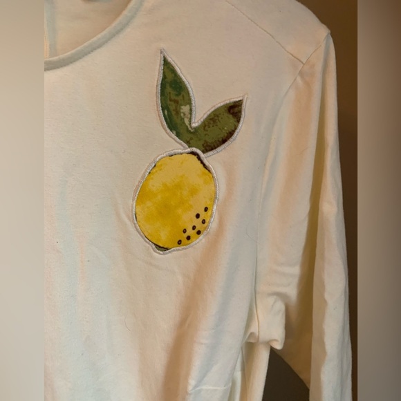 eShakti Lemon Print Dress retro homemaker traditional fun print midi - Picture 4 of 11